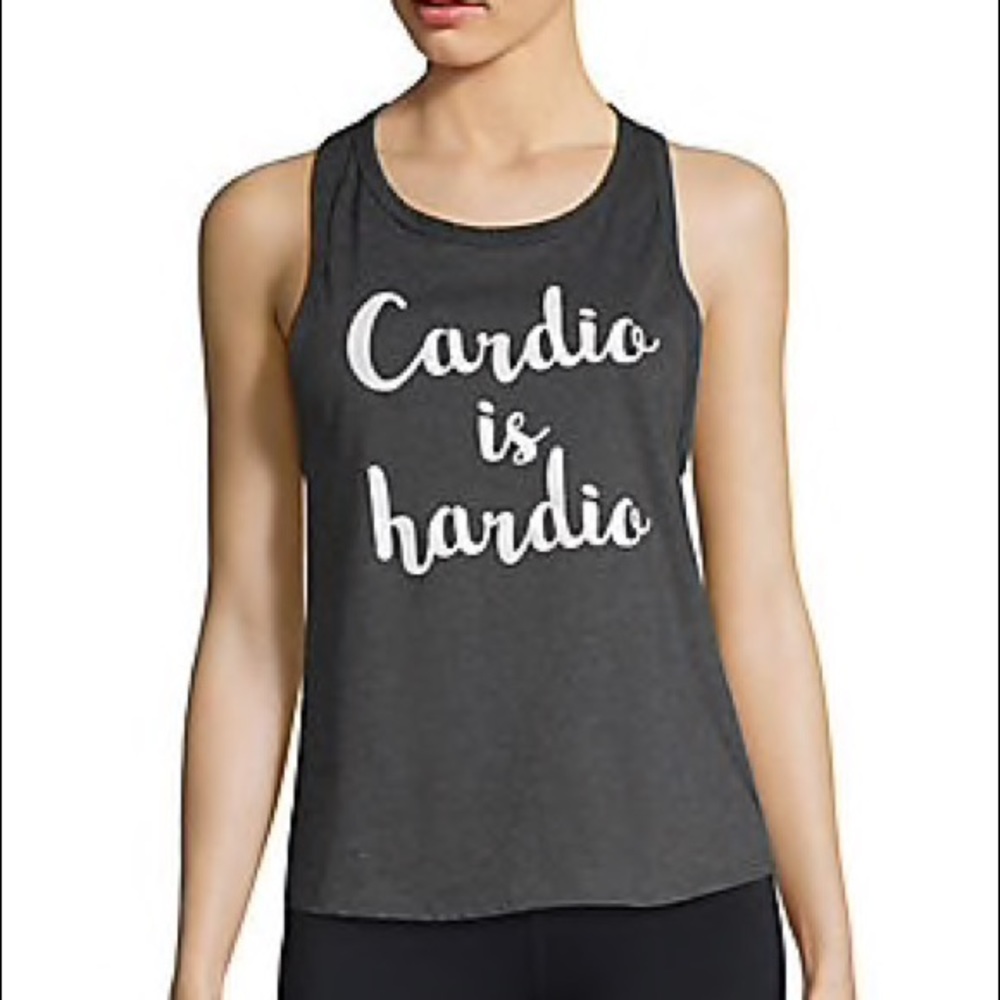 Body Rags CARDIO IS HARDIO Exercise Workout Tank